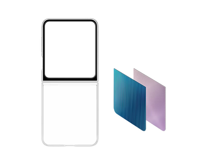 Zadný kryt FlipSuit pre Samsung Galaxy Z Flip5, transparentná
