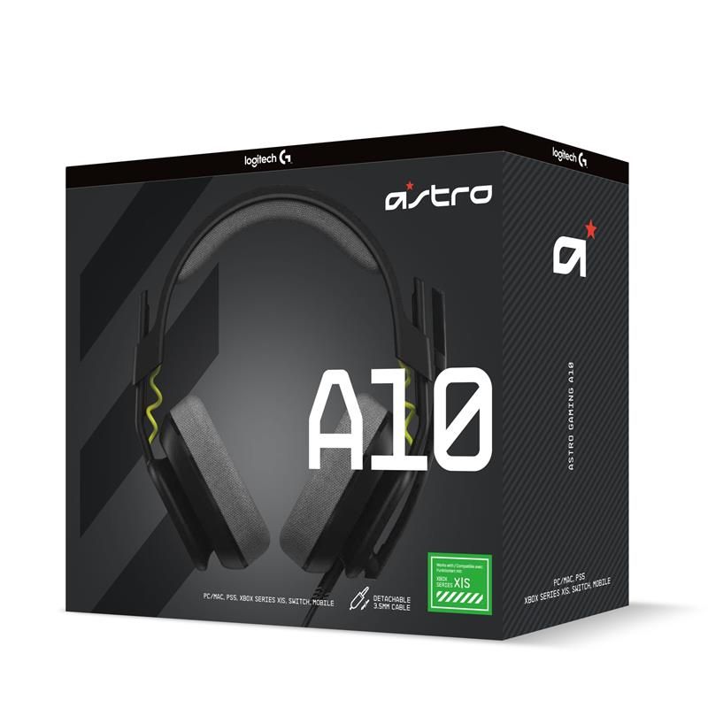 Logitech ASTRO A10 - káblové herné slúchadlá - čierne - PlayStation