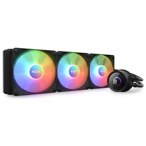 NZXT AIO liquid cooler CPU Kraken 360 RGB / 3x120mm fan / 4-pin PWM / LCD display / black