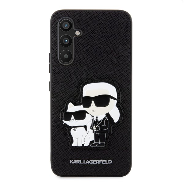 Zadný kryt Karl Lagerfeld PU Saffiano Karl and Choupette NFT pre Samsung Galaxy A34 5G, čierna