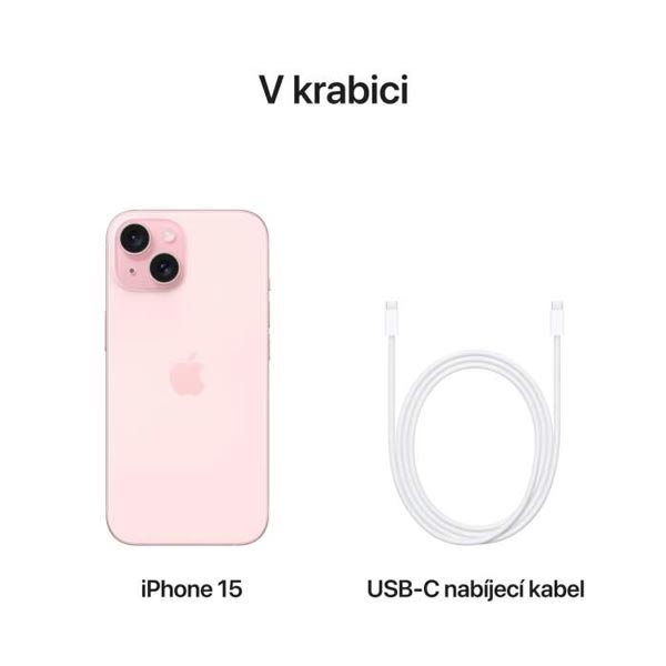 Apple iPhone 15 512GB, ružová Apple iPhone 15 512GB, ružová