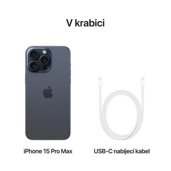 Apple iPhone 15 Pro Max 1 TB Titánová modrá