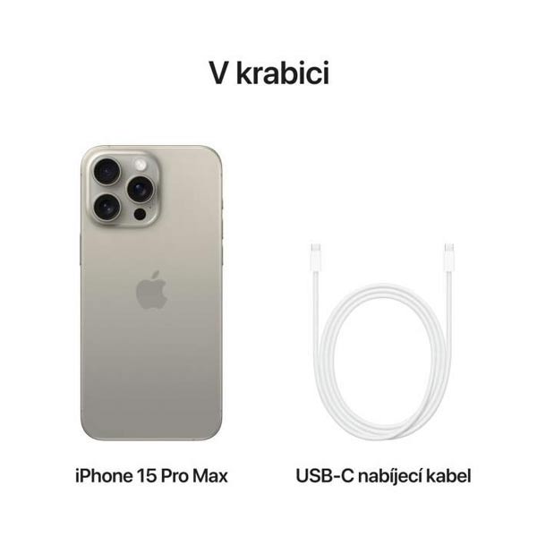 Apple iPhone 15 Pro Max 256 GB Titánová prírodná