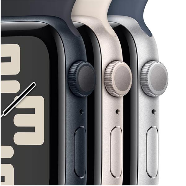 Apple Watch SE GPS 40mm strieborná , hliníkové puzdro so športovým remienkom burková modrá - S/M Apple Watch SE GPS 40mm strieborná , hliníkové puzdro so športovým remienkom burková modrá - S/M