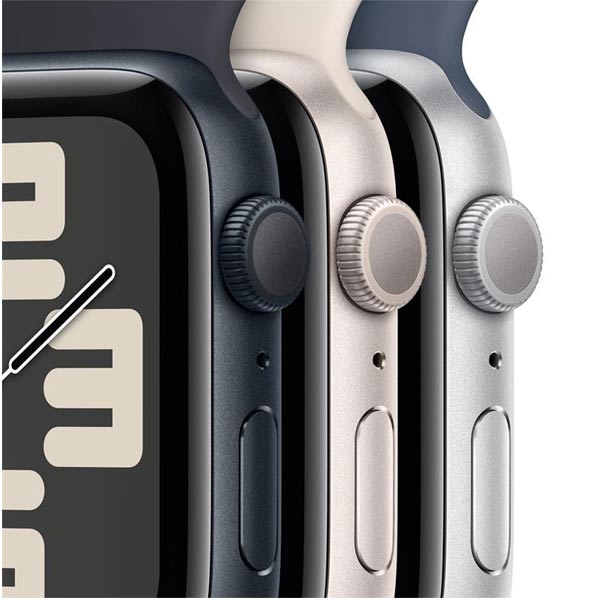 Apple Watch SE GPS 40mm hviezdna biela , hliníkové puzdro so športovým remienkom hviezdna biela - M/L