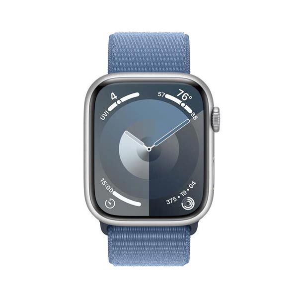 Apple Watch Series 9 GPS 41mm strieborná , hliníkové puzdro so športovým remienkom ľadová modrá Apple Watch Series 9 GPS 41mm strieborná , hliníkové puzdro so športovým remienkom ľadová modrá