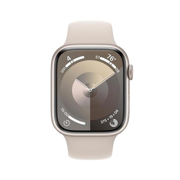 Apple Watch Series 9 GPS 41mm hviezdna biela , hliníkové puzdro so športovým remienkom hviezdna biela - M/L