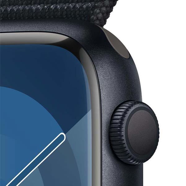 Apple Watch Series 9 GPS 45mm polnočná , hliníkové puzdro so športovým remienkom polnočná