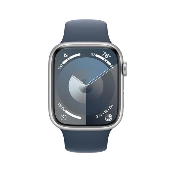Apple Watch Series 9 GPS 45mm strieborná , hliníkové puzdro so športovým remienkom burková modrá - M/L Apple Watch Series 9 GPS 45mm strieborná , hliníkové puzdro so športovým remienkom burková modrá - M/L