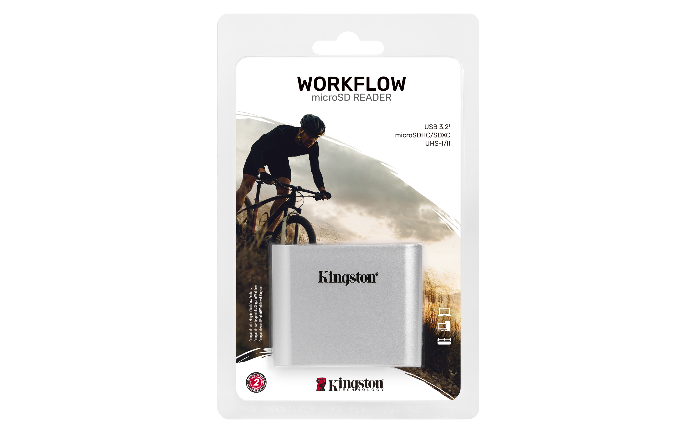 Čítačka pamäťových kariet Kingston Workflow, USB 3.2 Čítačka pamäťových kariet Kingston Workflow, USB 3.2