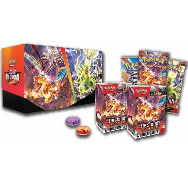 Kartová hra Pokémon TCG: Scarlet & Violet Obsidian Flames Build & Battle Stadium Box (Pokémon)