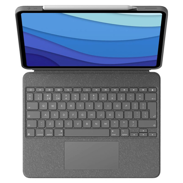 Logitech COMBO TOUCH pre iPad Pro 12,9" (5. a 6. gen.), UK, šedá