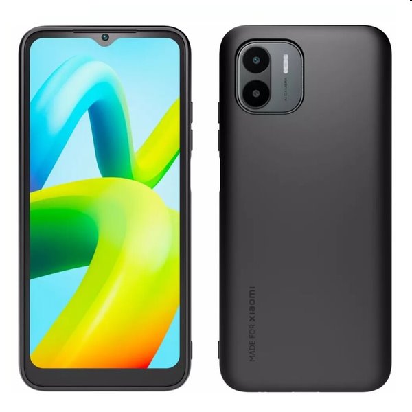 Zadný kryt a ochranné sklo Made for Xiaomi TPU pre Xiaomi Redmi A1/A2, čierna