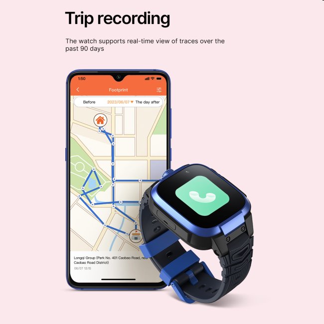 Mibro Z3 smart hodinky pre deti, ružové Mibro Z3 smart hodinky pre deti, ružové