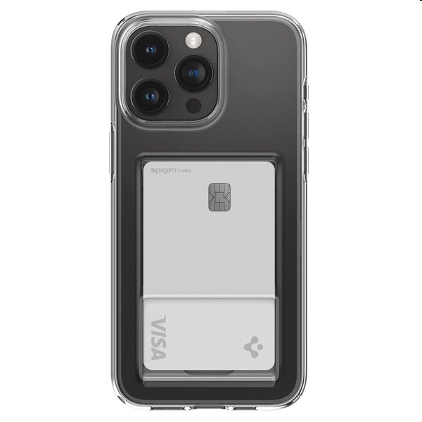 Zadný kryt Spigen Crystal Slot pre Apple iPhone 15 Pro Max, transparentná