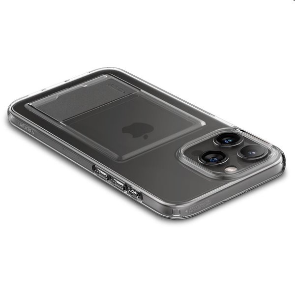 Zadný kryt Spigen Crystal Slot pre Apple iPhone 15 Pro Max, transparentná