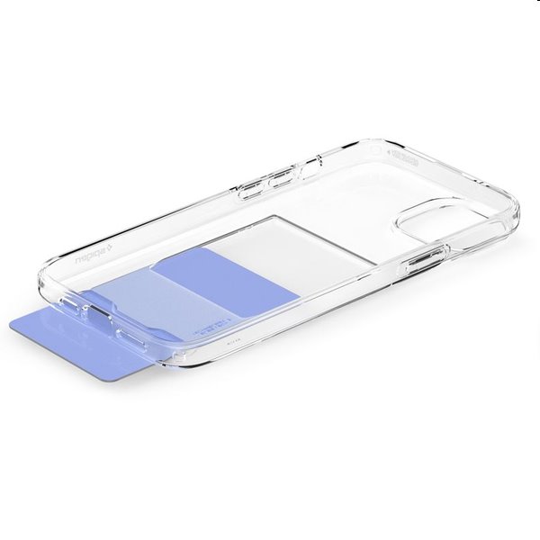 Zadný kryt Spigen Crystal Slot pre Apple iPhone 15, transparentná