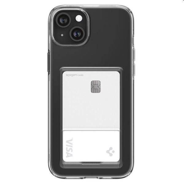 Zadný kryt Spigen Crystal Slot pre Apple iPhone 15, transparentná