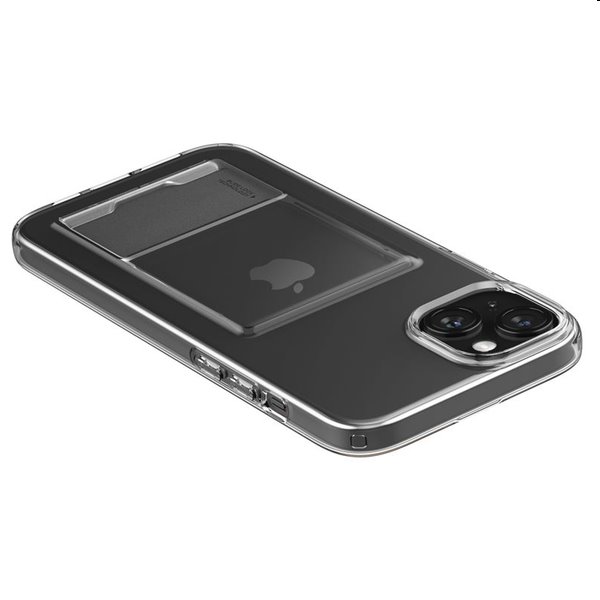 Zadný kryt Spigen Crystal Slot pre Apple iPhone 15, transparentná