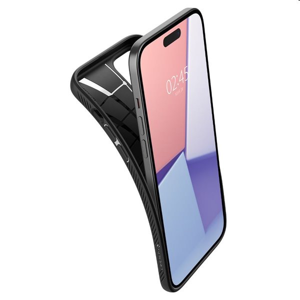 Zadný kryt Zadný kryt Spigen Liquid Air pre Apple iPhone 15, matná čierna