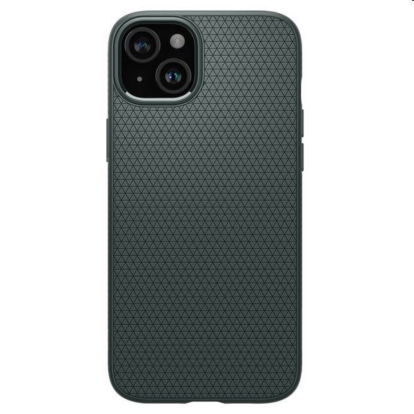 Zadný kryt Zadný kryt Spigen Liquid Air pre Apple iPhone 15 Plus, tmavozelená
