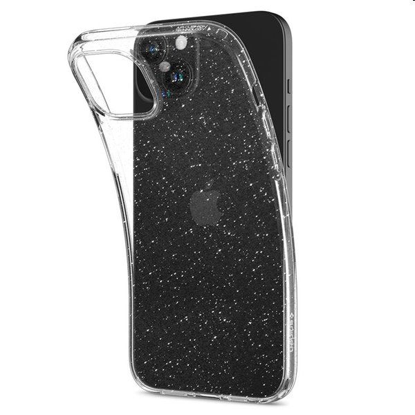 Zadný kryt Zadný kryt Spigen Liquid Crystal Glitter pre Apple iPhone 15, crystal quartz