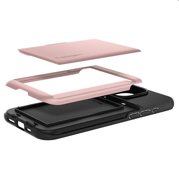 Zadný kryt Spigen Slim Armor CS pre Apple iPhone 15 Pro Max, ružovozlatá