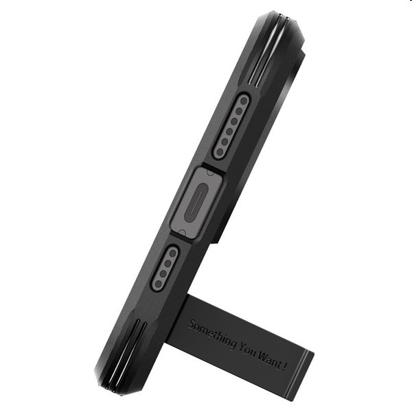 Zadný kryt Spigen Tough Armor MagSafe pre Apple iPhone 15 Pro, čierna