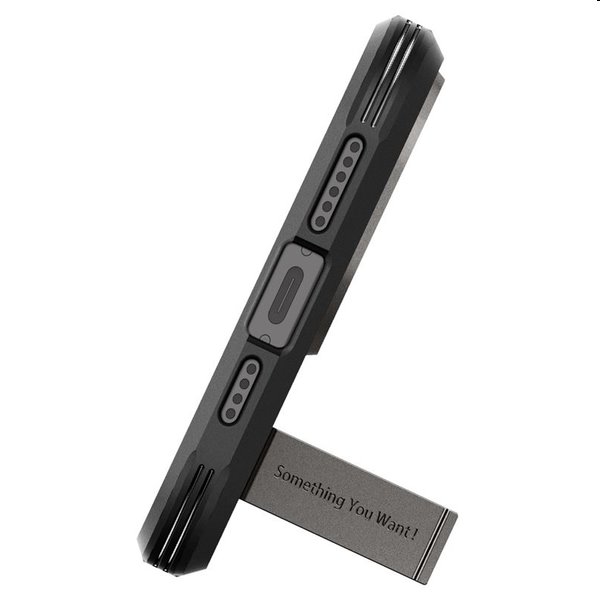 Zadný kryt Spigen Tough Armor MagSafe pre Apple iPhone 15 Pro, gunmetal