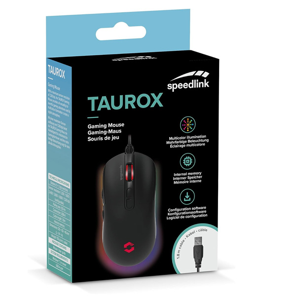 Speedlink Taurox RGB herná myška, čierny