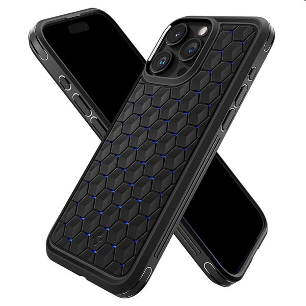 Zadný kryt Spigen Cryo Armor pre Apple iPhone 15 Pro Max, čierno-modrá