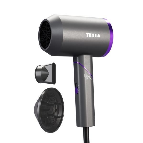 Skladací fén Tesla Foldable Ionic Hair Dryer, čierny