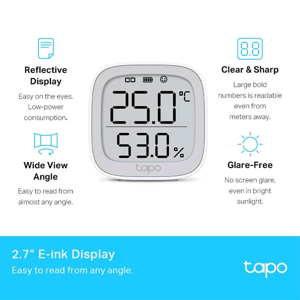 tp-link Tapo T315, Smart Temperature and Humidity Monitor