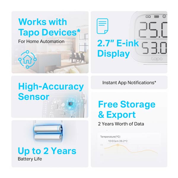 TP-Link Tapo T315, Smart monitor teploty a vlhkosti