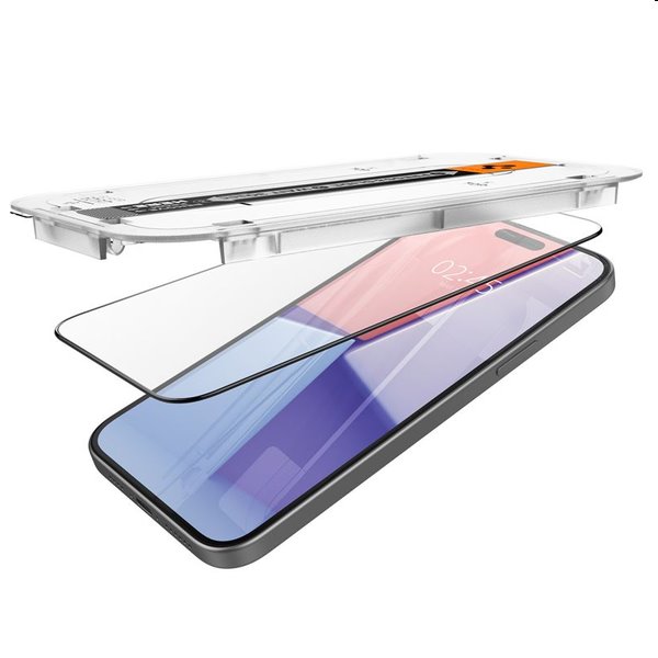 Tvrdené sklo Spigen tR ez Fit pre Apple iPhone 15 Plus, 2 kusy