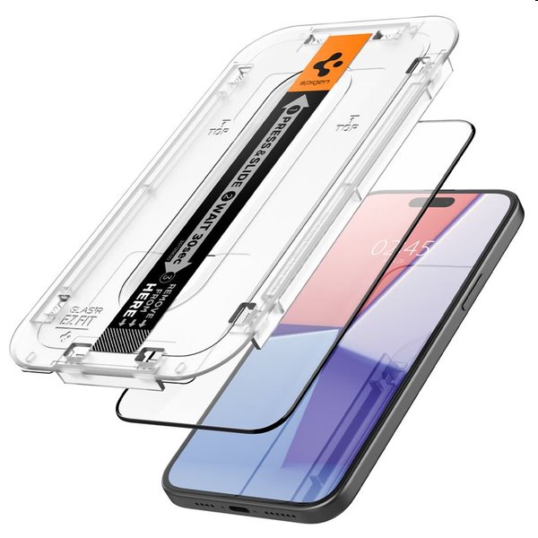 Tvrdené sklo Spigen tR ez Fit pre Apple iPhone 15 Plus, 2 kusy