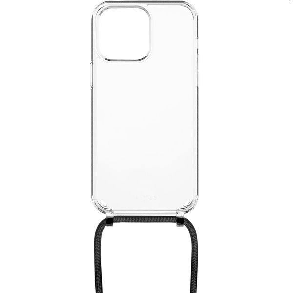 Zadný kryt FIXED Pure Neck so šnúrkou na krk pre Apple iPhone 15 Plus, čierna Zadný kryt FIXED Pure Neck so šnúrkou na krk pre Apple iPhone 15 Plus, čierna