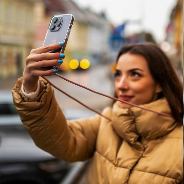 Zadný kryt FIXED Pure Neck so šnúrkou na krk pre Apple iPhone 15 Plus, ružová Zadný kryt FIXED Pure Neck so šnúrkou na krk pre Apple iPhone 15 Plus, ružová