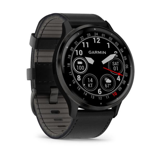 Garmin VENU 3, Black/Slate, Leather Garmin VENU 3, Black/Slate, Leather