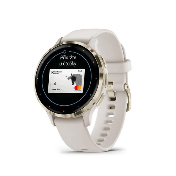 Garmin VENU 3S, Ivory/Soft Gold