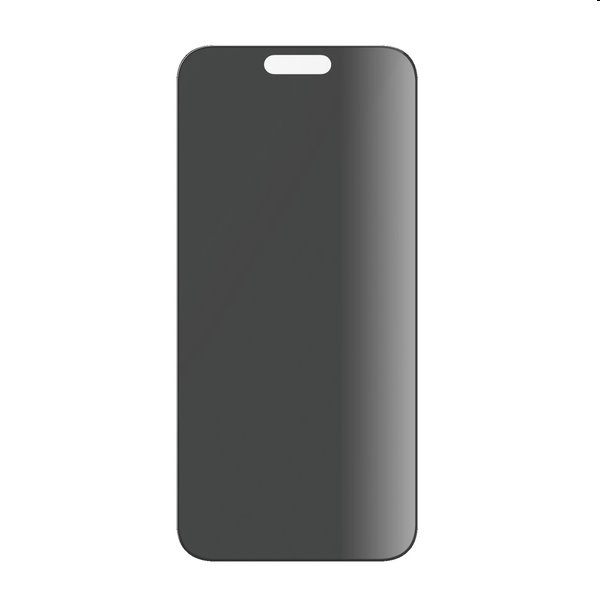 Ochranné sklo PanzerGlass UWF Privacy s aplikátorom pre Apple iPhone 15, čierna