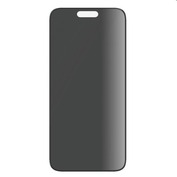 Ochranné sklo PanzerGlass UWF Privacy s aplikátorom pre Apple iPhone 15 Pro, čierna