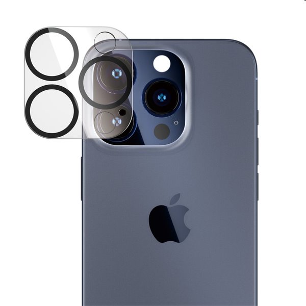PanzerGlass ochranný kryt objektívu fotoaparátu pre Apple iPhone 15 Pro, 15 Pro Max