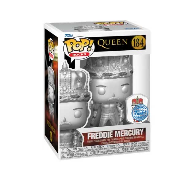 POP! Rocks: Freddie Mercury King (Queen) Special Edition + Odznak POP! Rocks: Freddie Mercury King (Queen) Special Edition + Odznak
