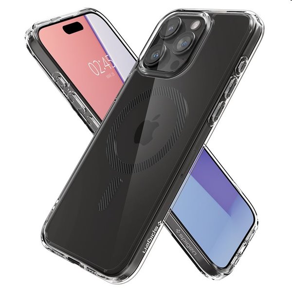 Zadný kryt Spigen Ultra Hybrid MagSafe pre Apple iPhone 15 Pro Max, karbónová