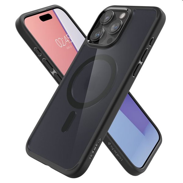 Zadný kryt Spigen Ultra Hybrid MagSafe pre Apple iPhone 15 Pro Max, čierna Zadný kryt Spigen Ultra Hybrid MagSafe pre Apple iPhone 15 Pro Max, čierna