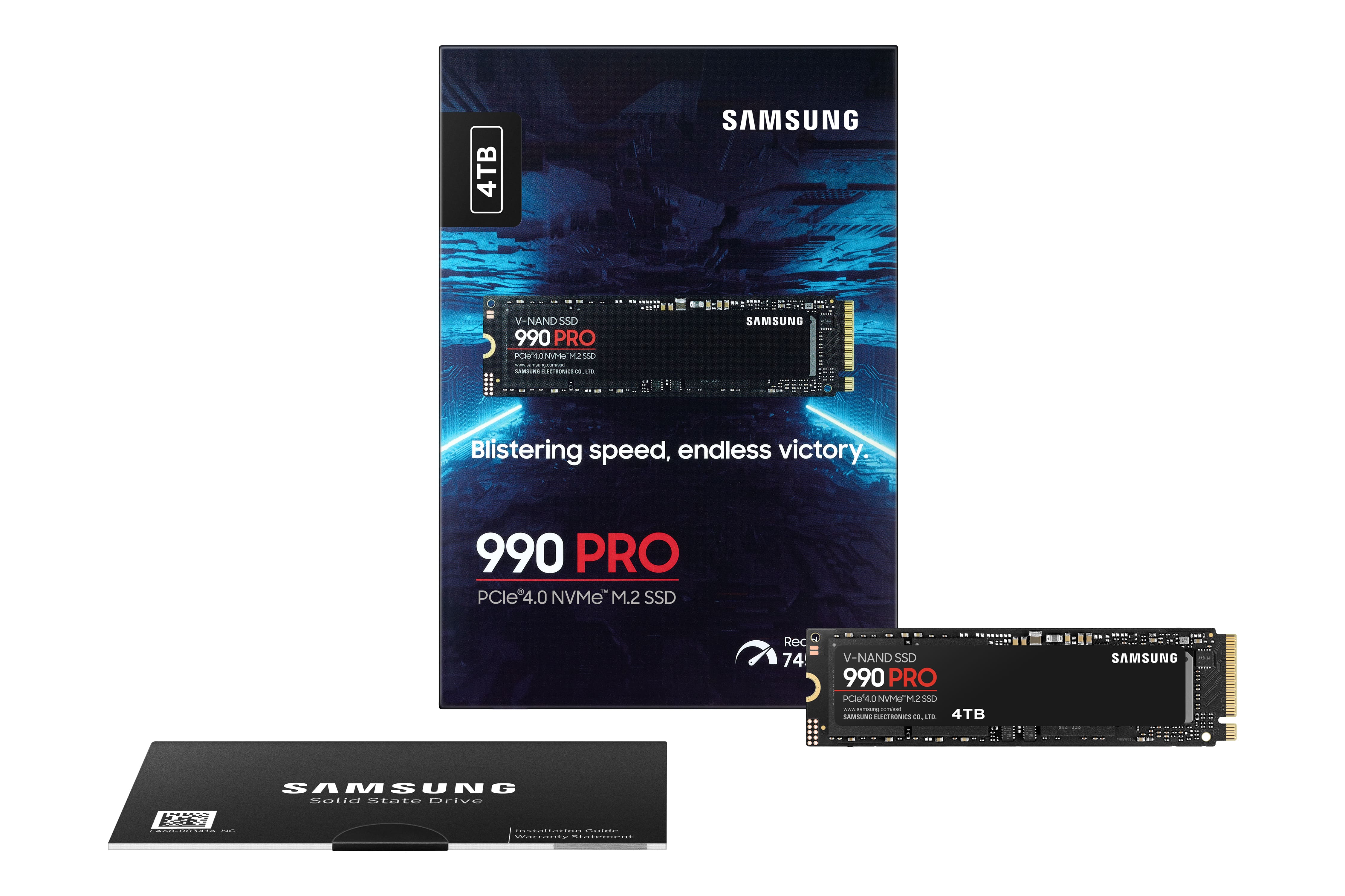 Samsung SSD disk 990 PRO, 4 TB, NVMe M.2