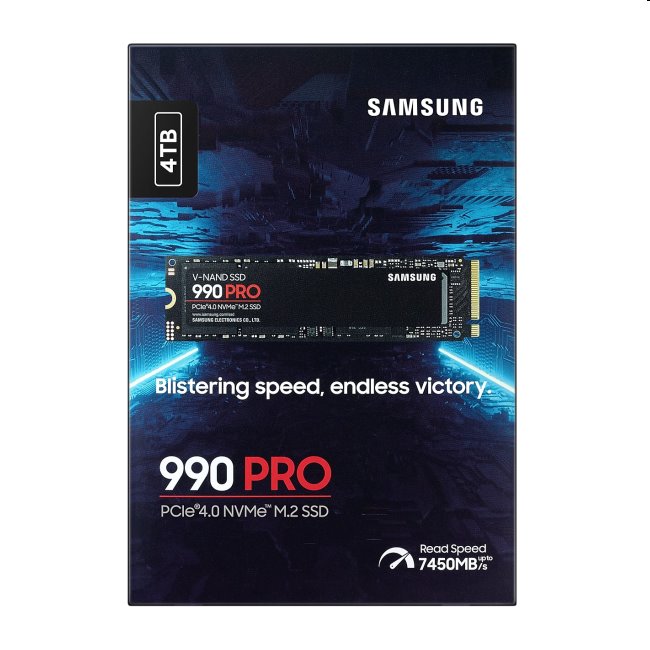 Samsung SSD disk 990 PRO, 4 TB, NVMe M.2 Samsung SSD disk 990 PRO, 4 TB, NVMe M.2