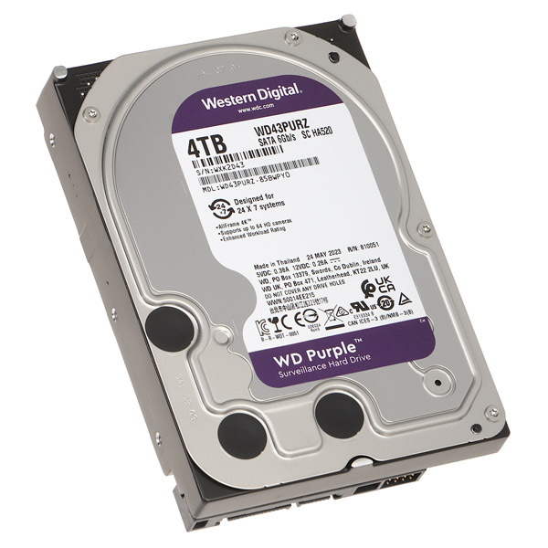 WD Purple Pevný disk NVR HDD 4 TB SATA