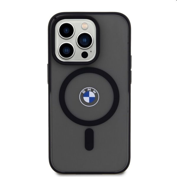 Zadný kryt BMW IML Signature pre Apple iPhone 15 Pro Max s Magsafe, čierna